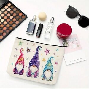 Magical Gnome Makeup Travel Cosmetic Bag